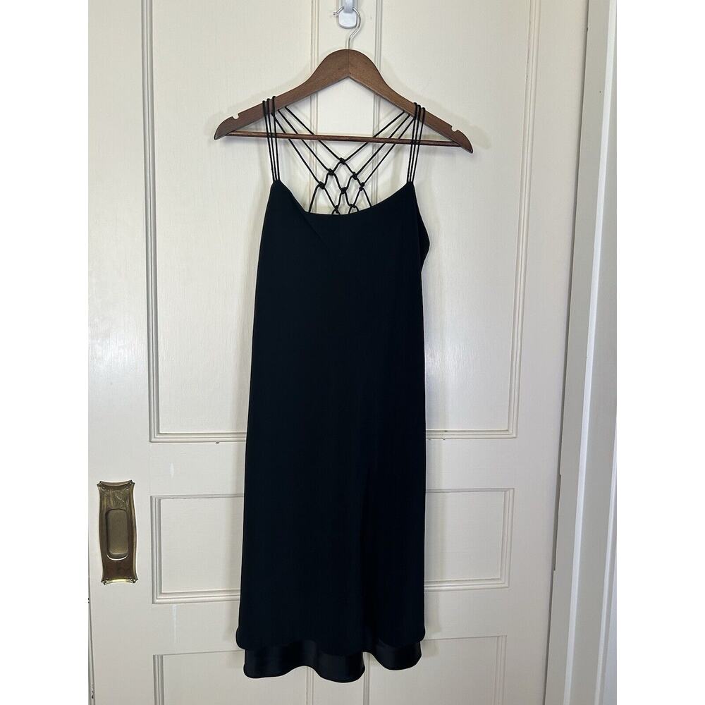 Vintage Jones New York Event Cocktail Dress Womens Size 10 Black LBD Classic NWT
